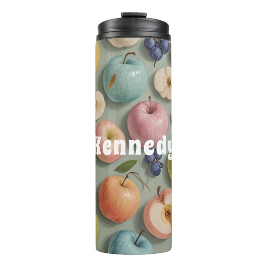 Orchard Whimsy: pastelvrucht Thermosbeker (Voorkant)