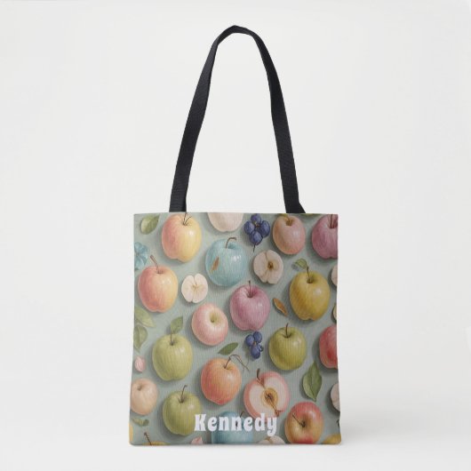 Orchard Whimsy: pastelvrucht Tote Bag (Voorkant)