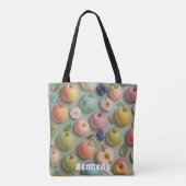 Orchard Whimsy: pastelvrucht Tote Bag (Achterkant)