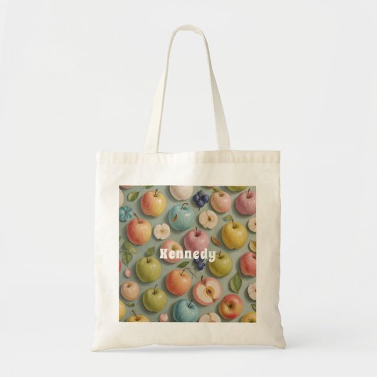 Orchard Whimsy: pastelvrucht Tote Bag (Voorkant)