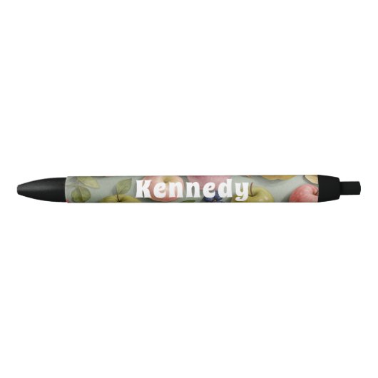 Orchard Whimsy: pastelvrucht Zwarte Inkt Pen (Voorkant)