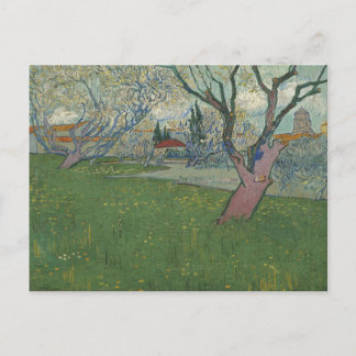 Orchards in het Uitzicht van Arles in Blossom door Briefkaart