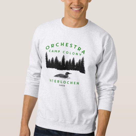 Orchestra Camp Colony - Green Lettering Trui (Voorkant)