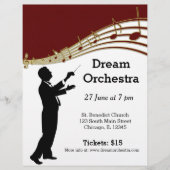 Orchestra concert flyer (Voorkant)