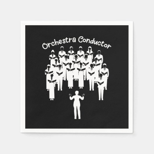 Orchestra Conductor Classical Music Orchestra Gift Servet (Voorkant)
