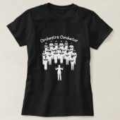 Orchestra Conductor Classical Music Orchestra Gift T-shirt (Design voorkant)