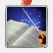 Orchestra Conductor Elements 1 Metalen Ornament (Voorkant)