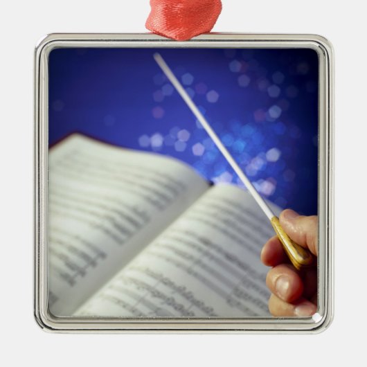 Orchestra Conductor Elements 1 Metalen Ornament (Voorkant)