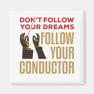 Orchestra Conductor Funny volgt je Conductor Magneet
