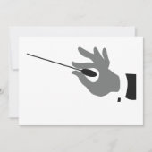 Orchestra Conductor Invitations Kaart (Voorkant)