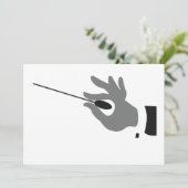 Orchestra Conductor Invitations Kaart (Staand voorkant)