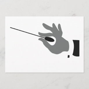 Orchestra Conductor Invitations Kaart
