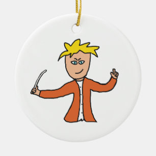 Orchestra Conductor Keramisch Ornament