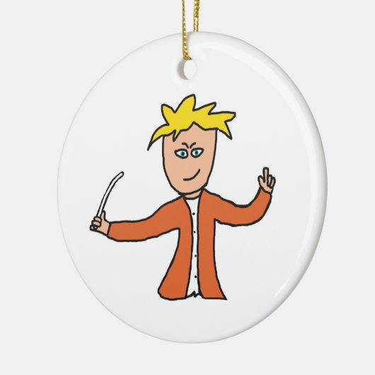 Orchestra Conductor Keramisch Ornament (Links)