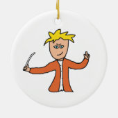 Orchestra Conductor Keramisch Ornament (Achterkant)