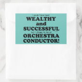 Orchestra Conductor Wealthy & Successful Rectangul Rechthoekige Sticker (Tas)