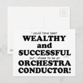 Orchestra Conductor Wealthy & Succesvol Briefkaart (Voorkant / Achterkant)