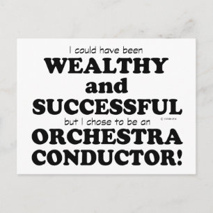Orchestra Conductor Wealthy & Succesvol Briefkaart