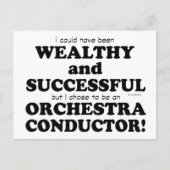 Orchestra Conductor Wealthy & Succesvol Briefkaart (Voorkant)