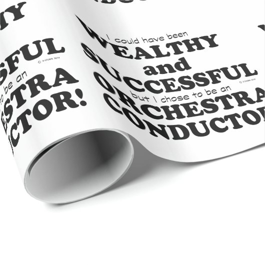 Orchestra Conductor Wealthy & Succesvol Cadeaupapier (Rol Hoek)