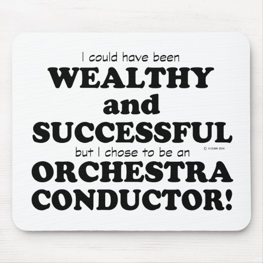 Orchestra Conductor Wealthy & Succesvol Muismat (Voorkant)