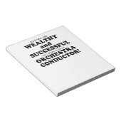 Orchestra Conductor Wealthy & Succesvol Notitieblok (Schuin)