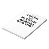 Orchestra Conductor Wealthy & Succesvol Notitieblok (Linkerzijde)