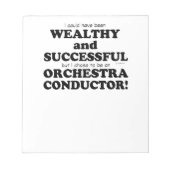 Orchestra Conductor Wealthy & Succesvol Notitieblok (Voorkant)