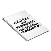 Orchestra Conductor Wealthy & Succesvol Notitieboek (Rechterzijde)