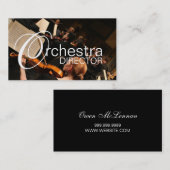 Orchestra Director Music Instructor Instruments Visitekaartje (Voorkant / Achterkant)