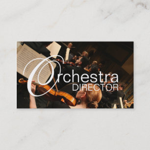 Orchestra Director Music Instructor Instruments Visitekaartje