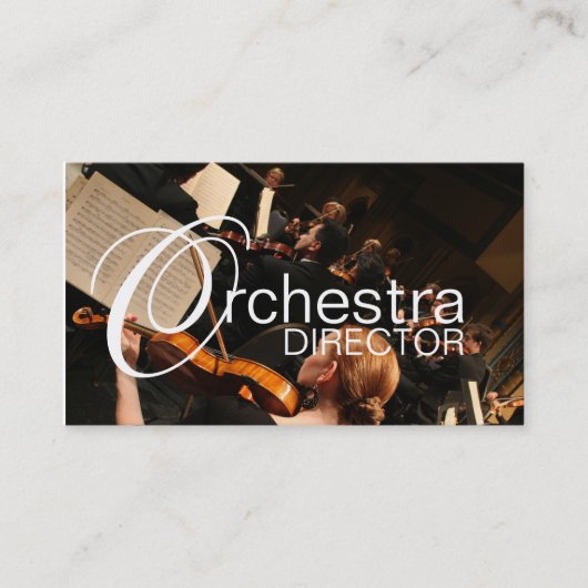 Orchestra Director Music Instructor Instruments Visitekaartje (Voorkant)