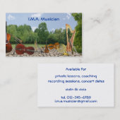 Orchestra Instruments Contact Card Contactkaartje (Voorkant / Achterkant)