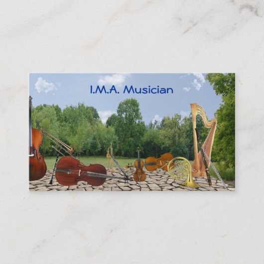 Orchestra Instruments Contact Card Contactkaartje (Voorkant)