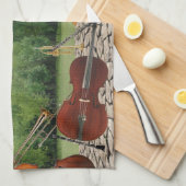 Orchestra Instruments in the Park Theedoek (Quarter Fold)