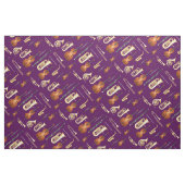 Orchestra Instruments Musician Decor Paars Stof (Fat Quarter)