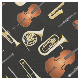 Orchestra Instruments Musician Decor Stof