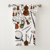 Orchestra Instruments Pattern Bad Handdoek (Insitu)