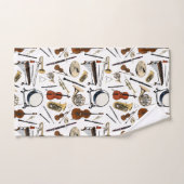 Orchestra Instruments Pattern Bad Handdoek (Handdoek)