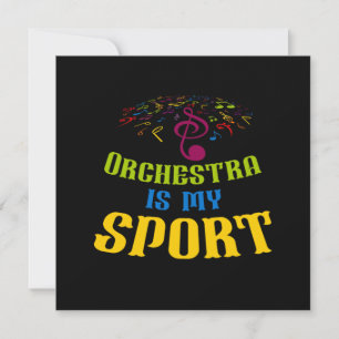 Orchestra is mijn sport Klassieke Muzieknoten Gift Kaart