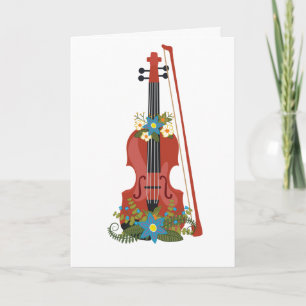 Orchestra Music Violin Viola Teacher Appreciation Kaart