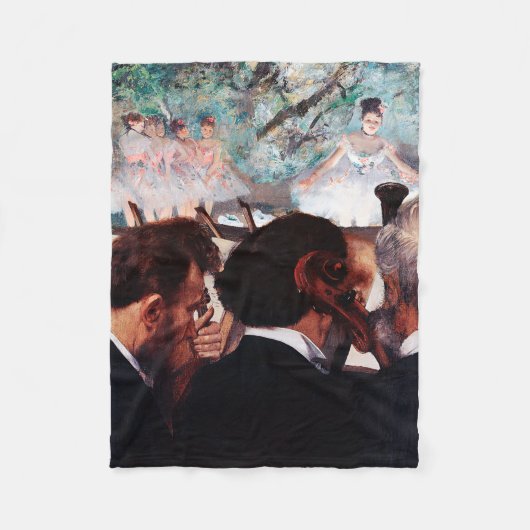 Orchestra Musicians, Edgar Degas Fleece Deken (Voorkant)