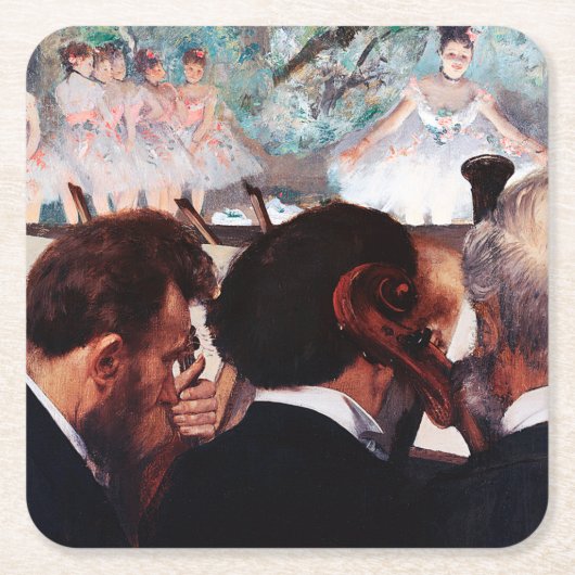 Orchestra Musicians, Edgar Degas Kartonnen Onderzetters (Voorkant)