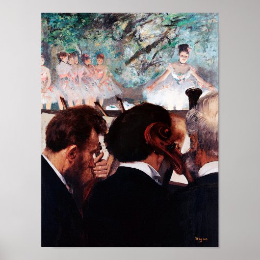 Orchestra Musicians, Edgar Degas Poster (Voorkant)