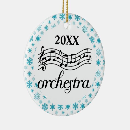 Orchestra Persoonlijk kerstversiering Keramisch Ornament (Rechts)