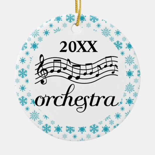 Orchestra Persoonlijk kerstversiering Keramisch Ornament (Voorkant)