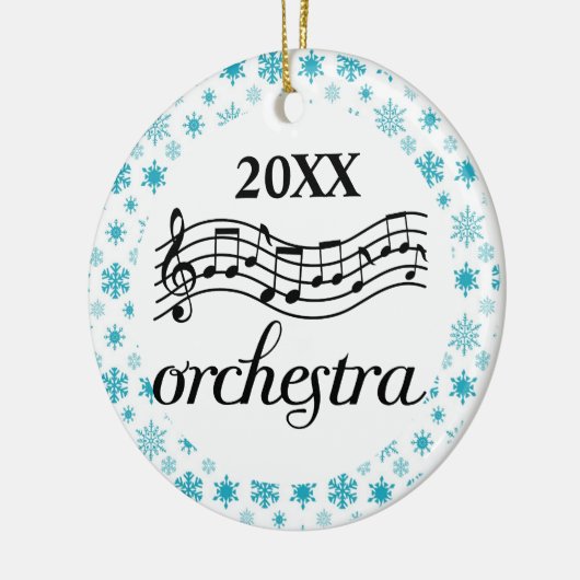 Orchestra Persoonlijk kerstversiering Keramisch Ornament (Links)