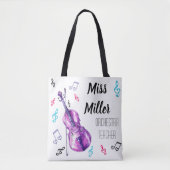 Orchestra Teacher Design Tote Bag (Voorkant)