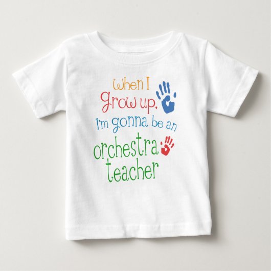 Orchestra Teacher (Future) Baby Baby T-Shirt (Voorkant)