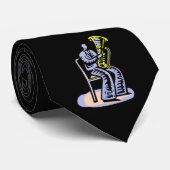 Orchestra Tuba Player Graphic, Seed Afbeelding Stropdas (Opgerold)